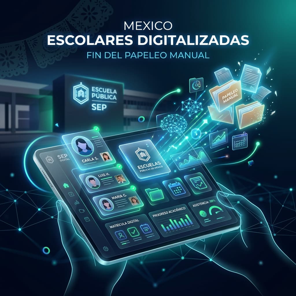 La digitalización del control escolar en México: el fin del papeleo administrativo.