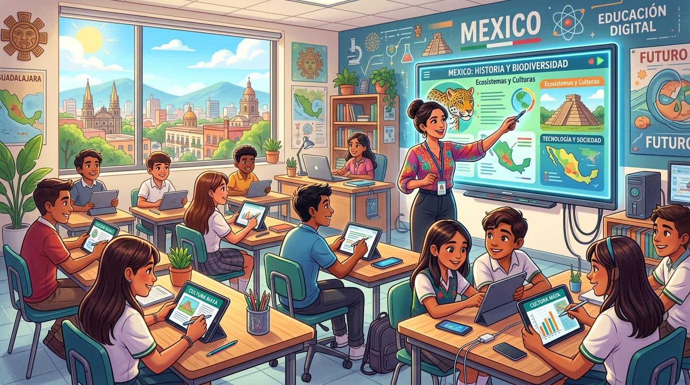 El impacto de la tecnología en la educación pública en México.