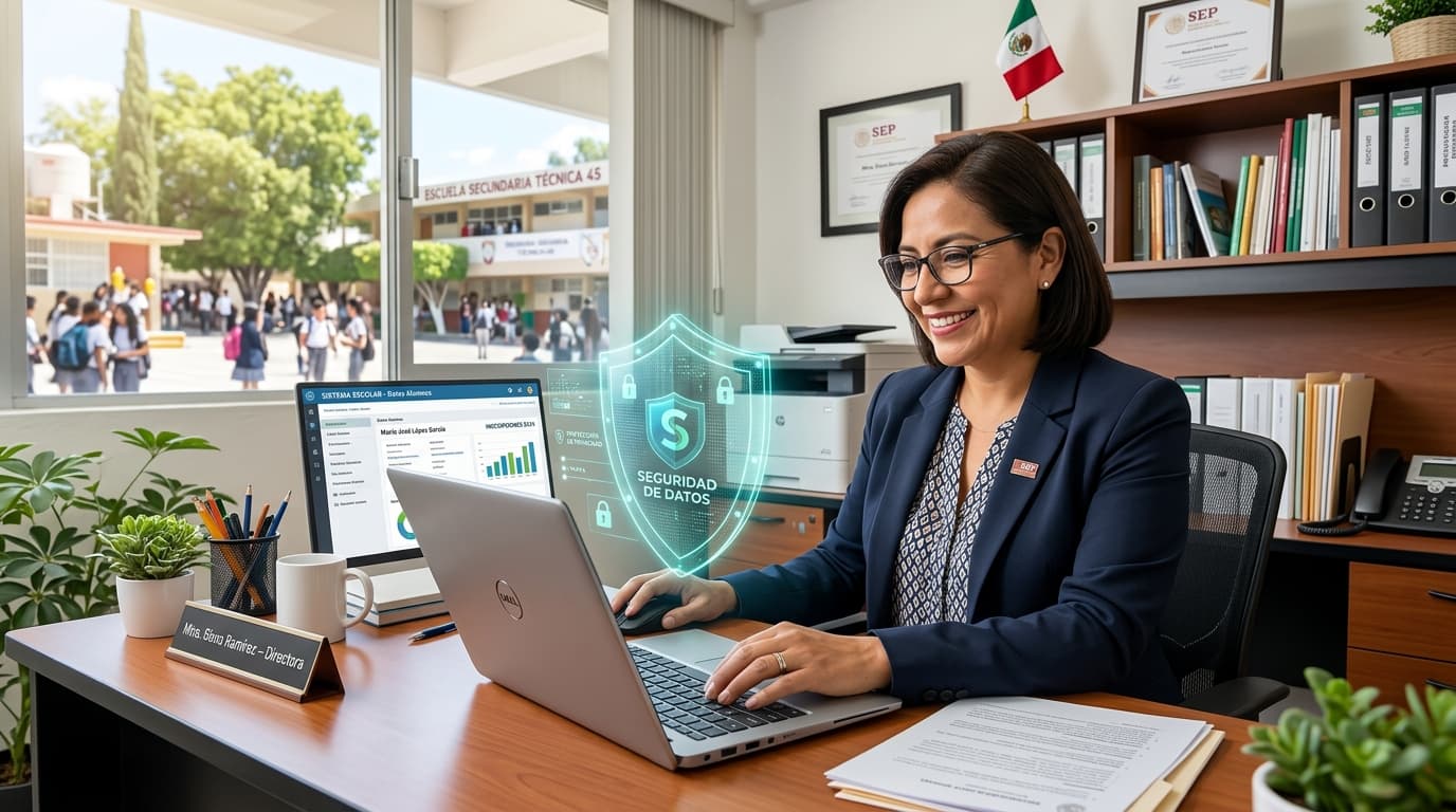 Garantizando la seguridad de datos escolares.