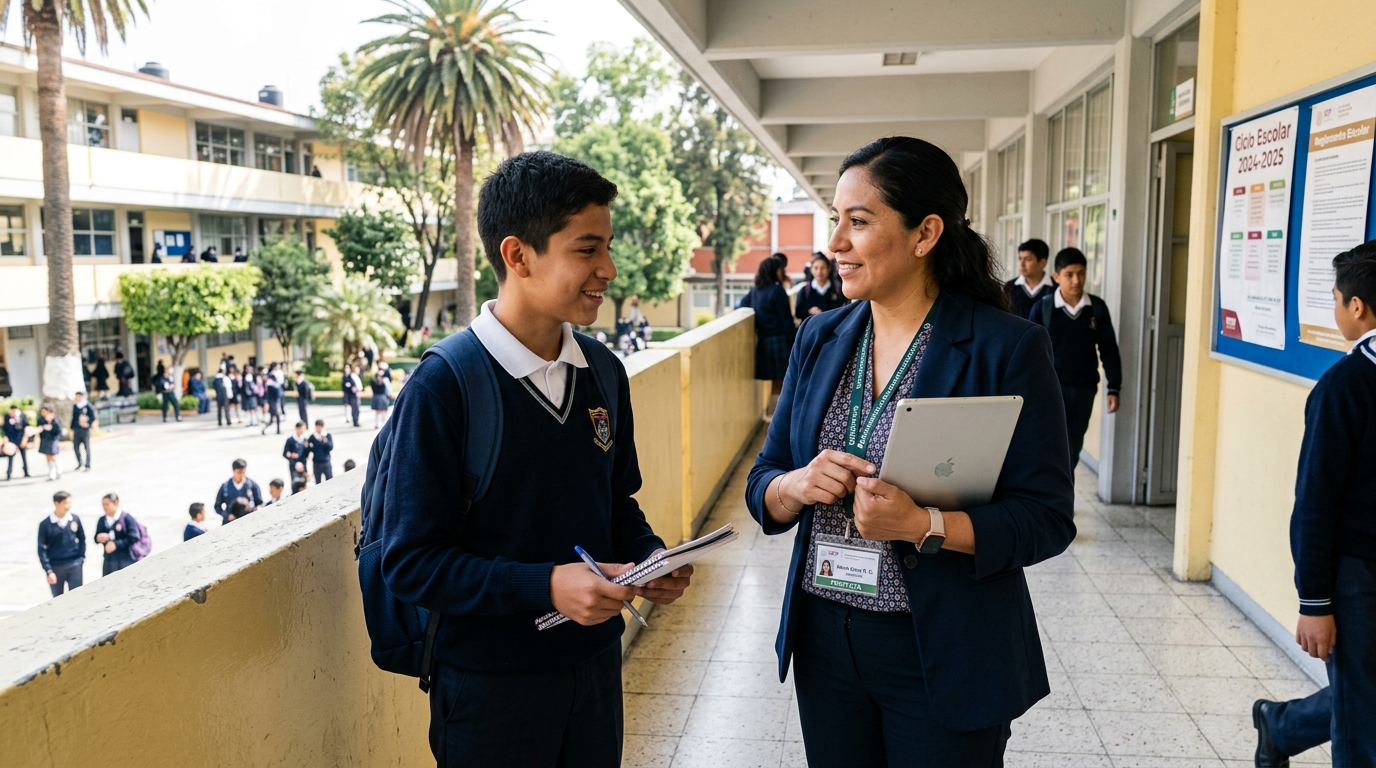 Protocolos digitales para disciplina en secundaria.
